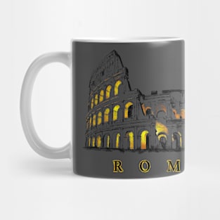 Colosseum at night. Mug